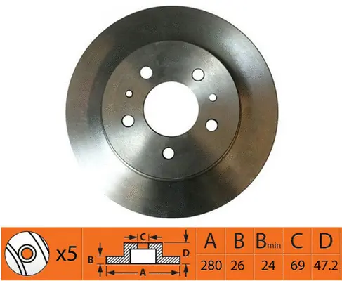 Brake Disc (BR11125T)