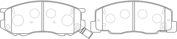 Brake Pad Set, disc brake (BP21404)