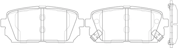 Brake Pad Set, disc brake (BP13426)