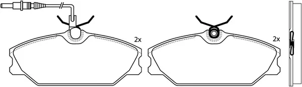 Brake Pad Set, disc brake (BP43249W)