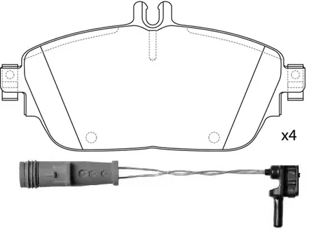Brake Pad Set, disc brake (BP31009W)