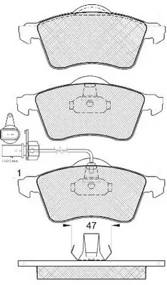 Brake Pad Set, disc brake (BP33108W)