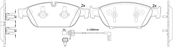 Brake Pad Set, disc brake (BP33556W)
