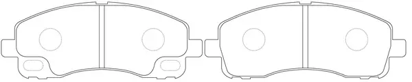Brake Pad Set, disc brake (BP23515)