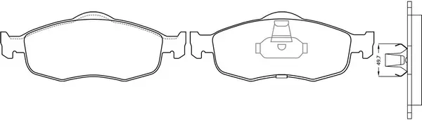 Brake Pad Set, disc brake (BP51277)
