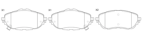 Brake Pad Set, disc brake (BP21001)