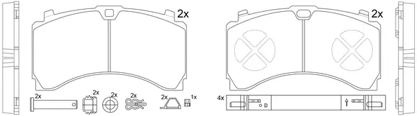 Brake Pad Set, disc brake (BP31109)