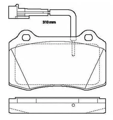 Brake Pad Set, disc brake (BP41202W)