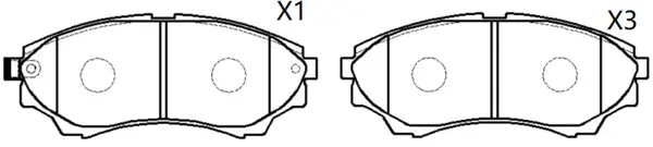 Brake Pad Set, disc brake (BP25800)