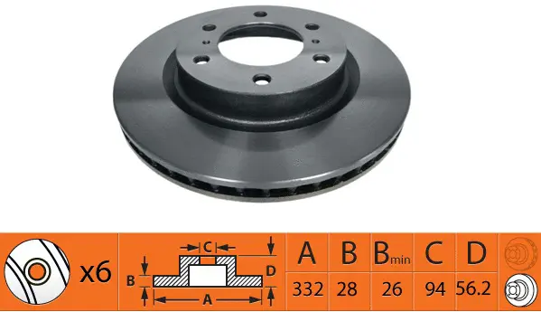 Brake Disc (BR23132T)