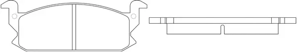 Brake Pad Set, disc brake (BP26001)