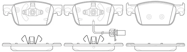 Brake Pad Set, disc brake (BP33021W)