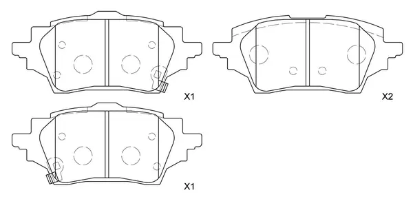 Brake Pad Set, disc brake (BP21024)