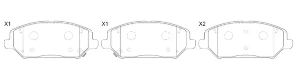 Brake Pad Set, disc brake (BP11017)