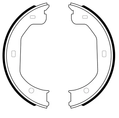 Brake Shoe Set, parking brake (BS51005)
