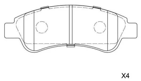 Brake Pad Set, disc brake (BP42475)