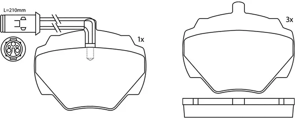 Brake Pad Set, disc brake (BP47237W)