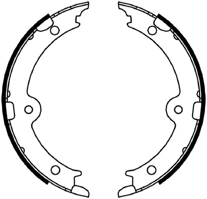Brake Shoe Set, parking brake (BS21003)