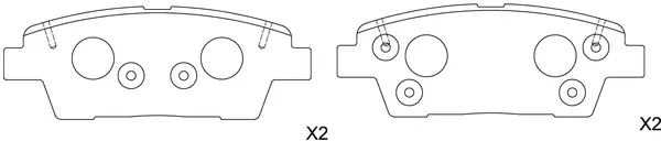 Brake Pad Set, disc brake (BP11008)