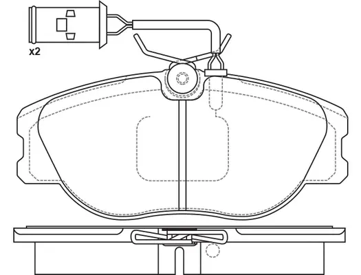 Brake Pad Set, disc brake (BP42256W)