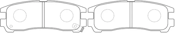 Brake Pad Set, disc brake (BP23174)