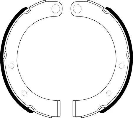 Brake Shoe Set, parking brake (BS23600)