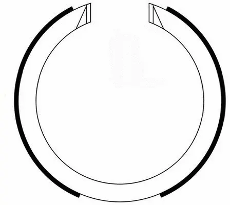 Brake Shoe Set, parking brake (BS11008)