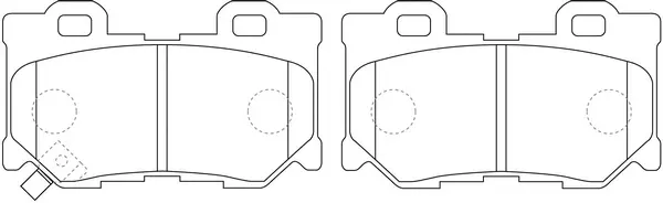 Brake Pad Set, disc brake (BP50396)