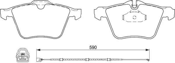 Brake Pad Set, disc brake (BP46002W)