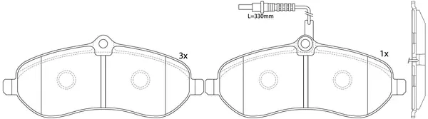 Brake Pad Set, disc brake (BP42531W)
