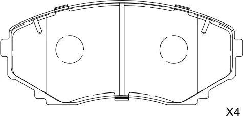 Brake Pad Set, disc brake (BP25376)