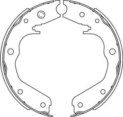 Brake Shoe Set, parking brake (BS83001)