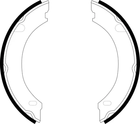 Brake Shoe Set, parking brake (BS45539)