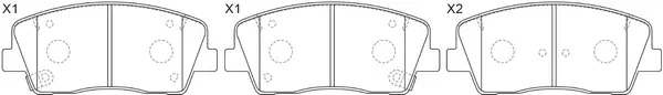 Brake Pad Set, disc brake (BP10415)