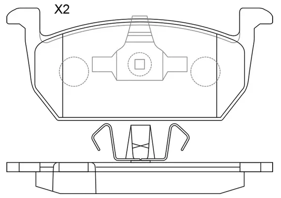 Brake Pad Set, disc brake (BP33026)