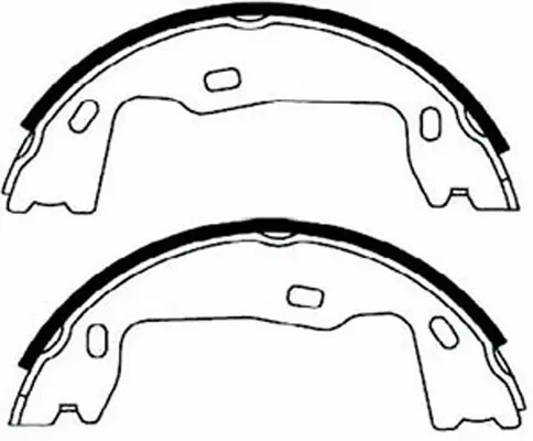 Brake Shoe Set, parking brake (BS34519)