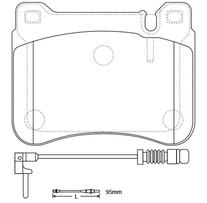 Brake Pad Set, disc brake (BP31037W)