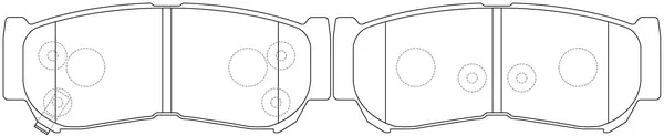 Brake Pad Set, disc brake (BP10447)