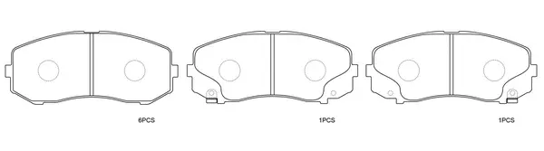 Brake Pad Set, disc brake (BP23006)