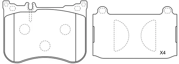 Brake Pad Set, disc brake (BP31013)