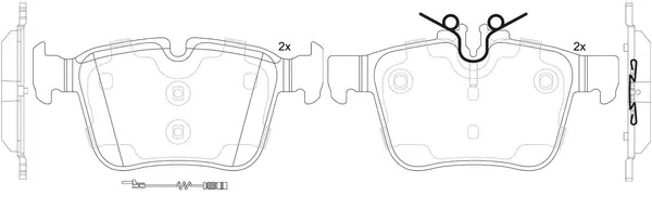 Brake Pad Set, disc brake (BP31020W)