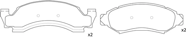 Brake Pad Set, disc brake (BP51617)