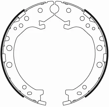 Brake Shoe Set, parking brake (BS28003)