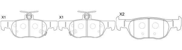 Brake Pad Set, disc brake (BP25013)