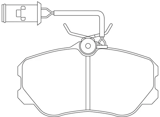 Brake Pad Set, disc brake (BP41262W)