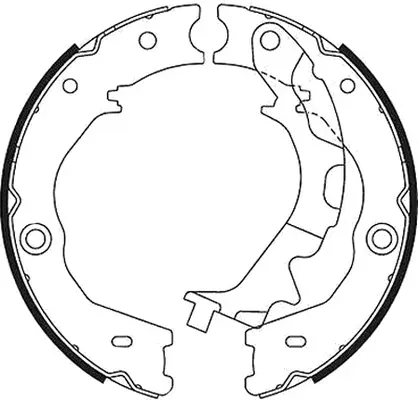 Brake Shoe Set, parking brake (BS13001)