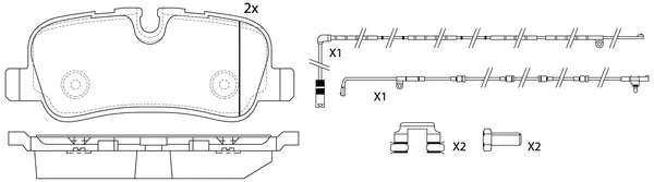 Brake Pad Set, disc brake (BP47485W)