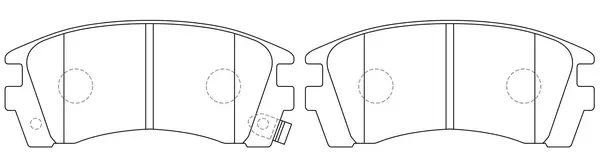 Brake Pad Set, disc brake (BP22225)