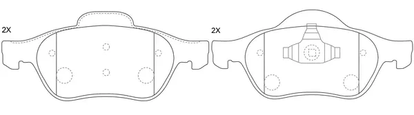 Brake Pad Set, disc brake (BP43204)