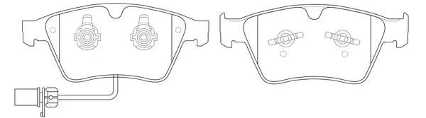 Brake Pad Set, disc brake (BP40003W)
